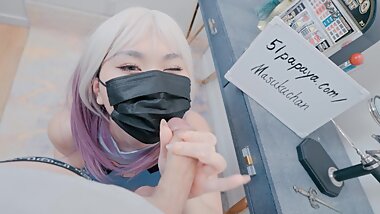 D.Va Bodysuit Handjob Licking Ball Girl on Top Doggy Quickie Sex