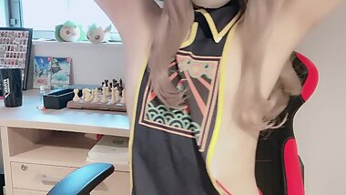 Fetish Video in Which「japanese Sissy」shows a Lot of "armpits and Nipples【crossdresser 女装 男の娘】
