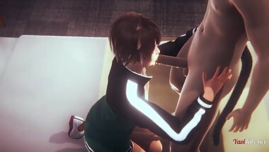 Kazuma Sato Kono Suba Yaoi Blowjob