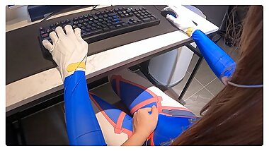 【Overwatch】✨I Hope you get Excited while Game Playing, Overwatch D.va Hentai Cosplayer Gets Fucked