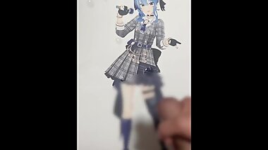 Hoshimachi Suisei Suichan Bukkake Masturbation Hololive