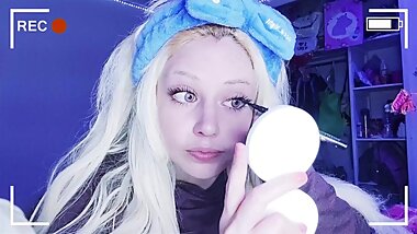 🌙⋆｡°✩ my Soft Blue Bow Headband 👁️ • Quick get Ready with me 🍀 • $wëët Energy ⋆｡°✩🌙