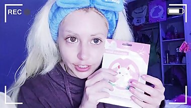 🌙⋆｡°✩ my Soft Blue Bow Headband 👁️ • H✩U✩D✩A Bunny Mask • Review • $wëët Energy ⋆｡°✩🌙