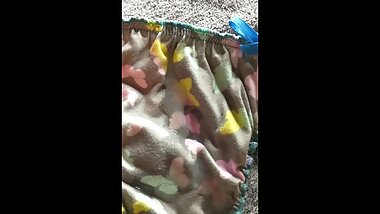 I use my Neighbor's Panties Imagining it's her and I make her Cum