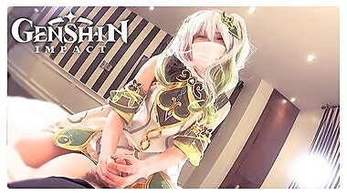 【genshin Impact】☘Cute Ladyboy Cosplayer get Fucked💞 Nahida Cosplay Kawaii Japanese Crossdresser 2