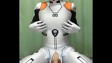 [R18 ] Eva Plugsuit Cosplay Sissy Dildo solo cum (@rik dejavu)