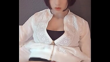 【個撮】ショートヘアーの男の娘が無言で疑似セックスする動画